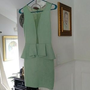 Mint Peplum Dress